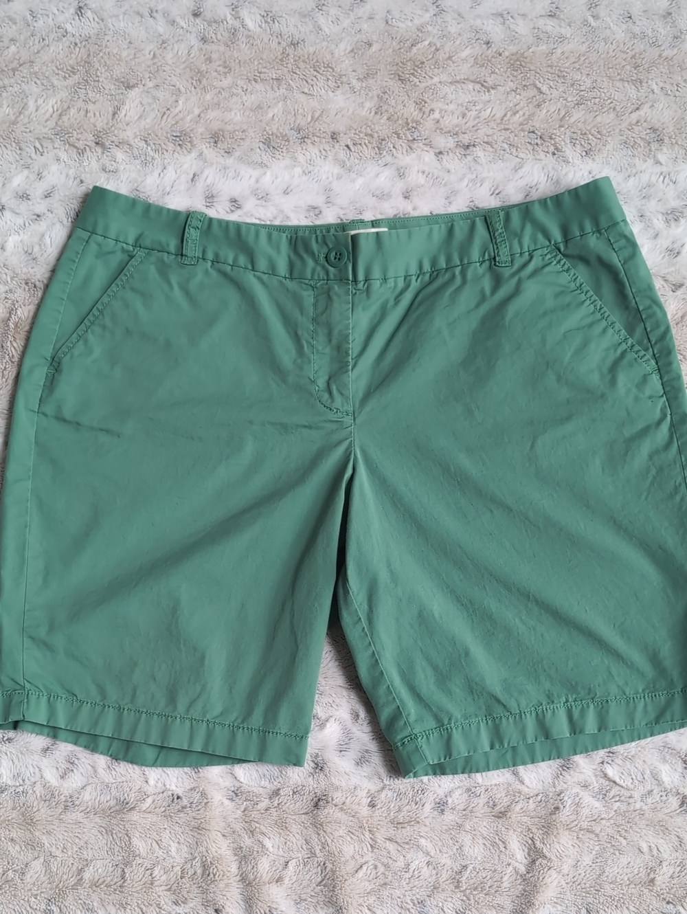 J. Crew Classic Bermuda Green Chino Shorts